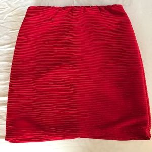 Forever 21 red mini skirt size small